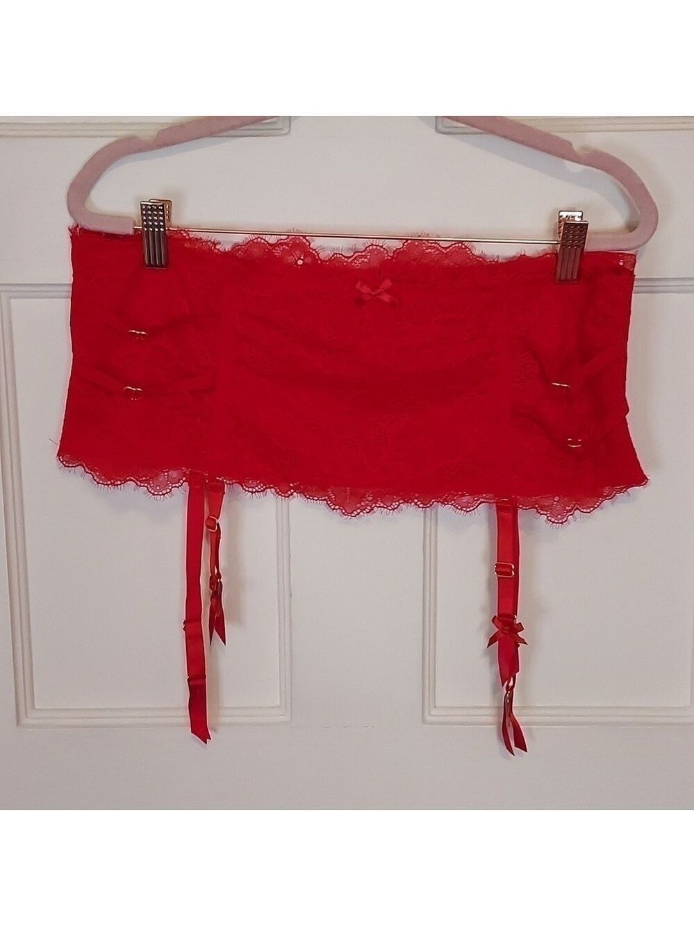 Cacique Red Lace Garter Belt Seriously Sexy 14 / 16 NWOT
